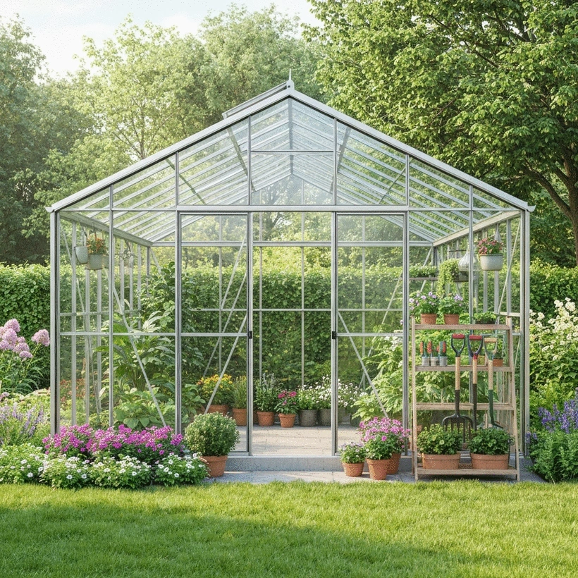 greenhouse with roof